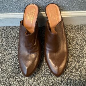 Robert Clergerie Dark Brown Leather Slip-Ons